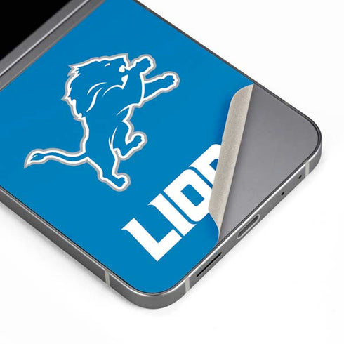 NFL Detroit Lions Distressed Galaxy Z Flip6 Skin